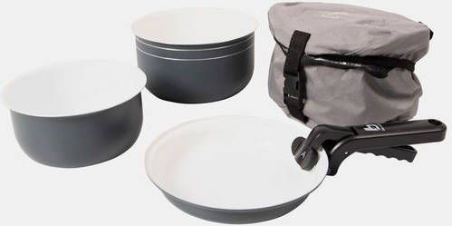 Bo-Camp Bo Camp 7 Delig Keramische Coating Camping Pannenset Donkergrijs