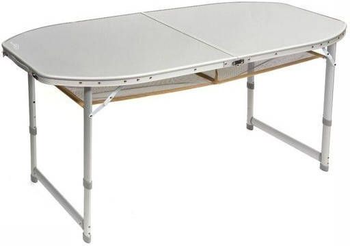 Bo-Camp Bo Camp Premium Ovaal Koffermodel 150x80cm Tafel Middengrijs