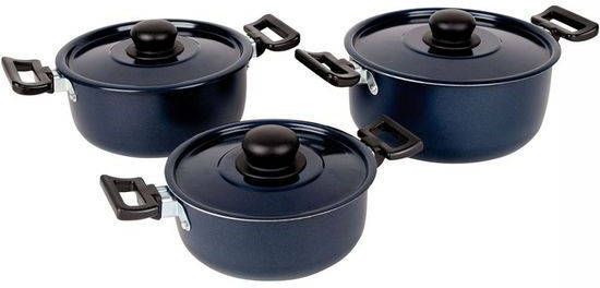 Bo-Camp Bo Camp Rondo 3 Delig Pannenset Zwart