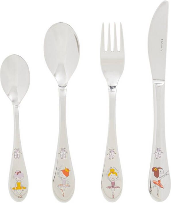 Amefa 4 delige Kinderbestekset Ballerina