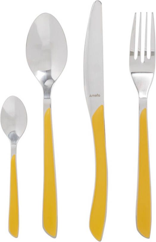 Xenos Amefa bestekset Eclat okergeel 24 delig 6 persoons