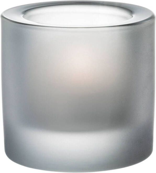 Iittala Kivi Waxinelichthouder 6 cm Frosted Clear