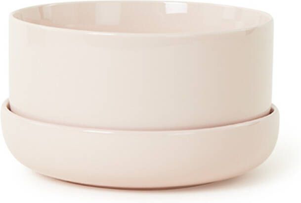 Iittala Nappula bloempot met schotel van porselein voor binnen Ø, 24 cm