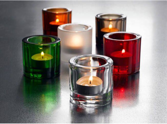 Iittala Kivi Waxinelichthouder 6 cm Cranberry