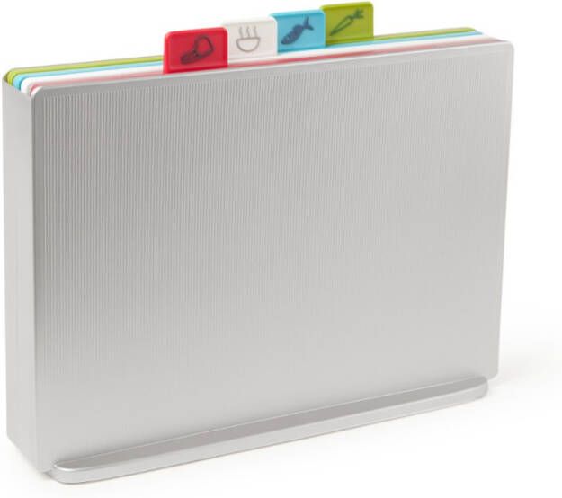 Joseph Index Large Antislip Snijplanken Set van 4 Wit