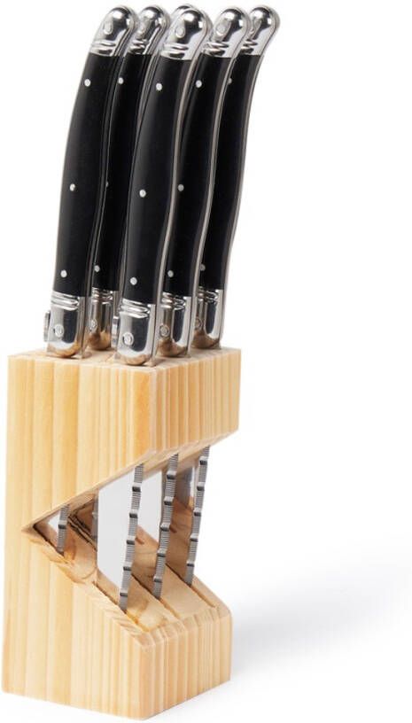 Laguiole Style de Vie Steakmessen Premium Line Abs 1.8 Zwart