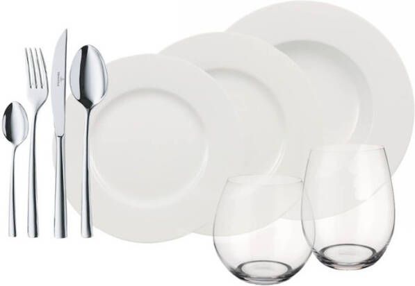 Villeroy & Boch Wonderful World White 4 Friends Serviesset 36 delig