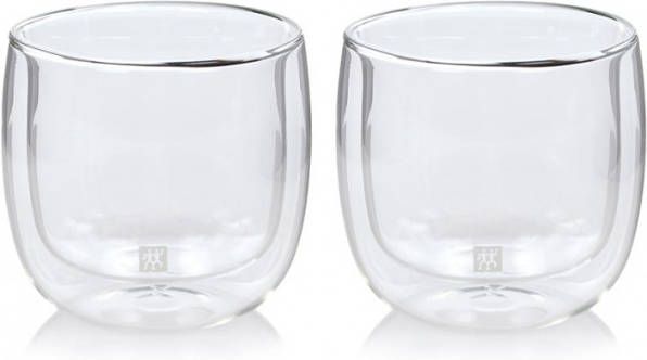 Zwilling J.A. Henckels Sorrento dubbelwandig theeglas set van 2