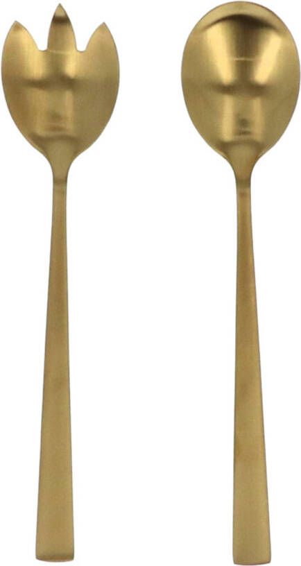 4Goodz Goudkleurig Saladebestek Saladecouvert Rvs Goud