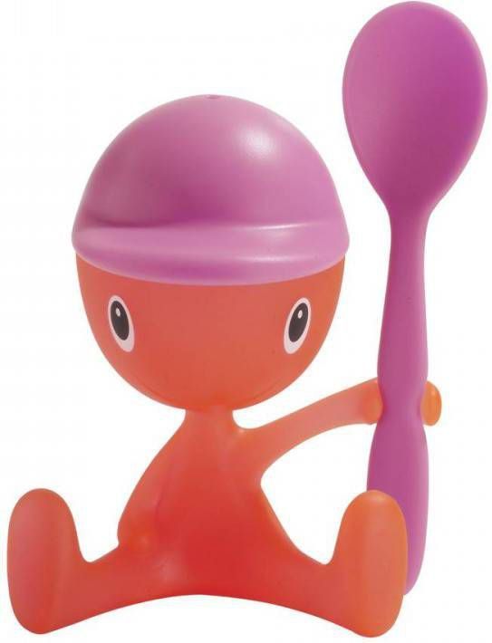 Alessi Eierdop Cico Asg23 Roze Door Stefano Giovannoni