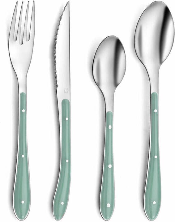 Amefa Bestek Bistro Groen Metaal(24 Pcs )
