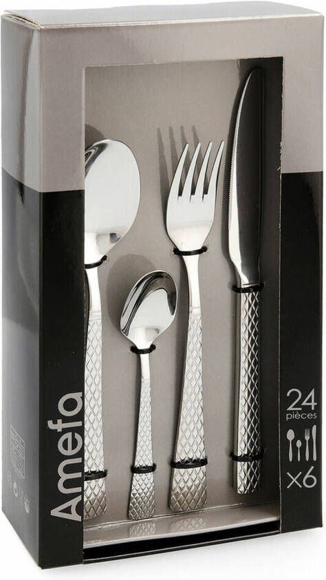 Amefa Bestek Quadrille Metaal Staal(24 Pcs )
