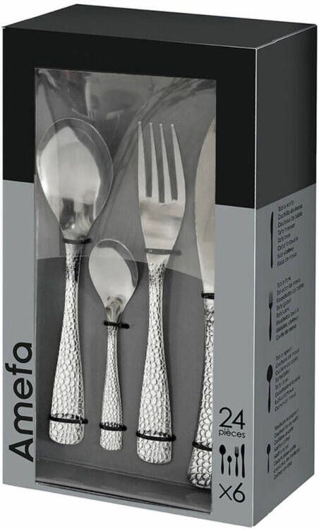 Amefa Bestek Tam Metaal Staal(24 Pcs )