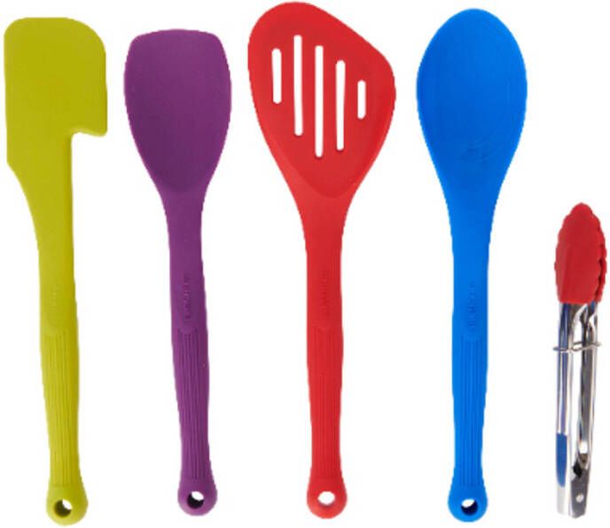 Colourworks Keukengerei Set, Siliconen, 5 Delig Brights