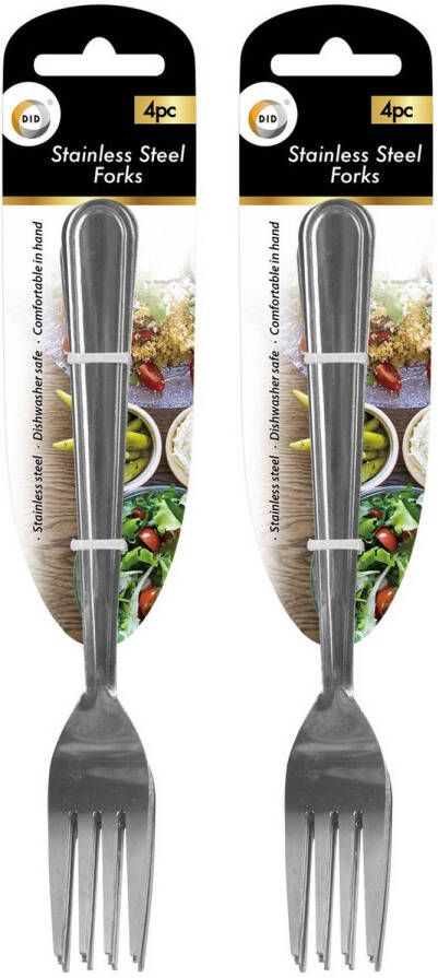 DID 8x Vorken Van Rvs 19 Cm Vorken