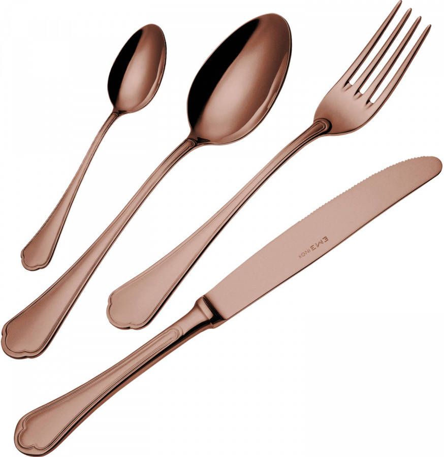 EME Bestekset Domus 18/10 16 delig Bruin 4 persoons