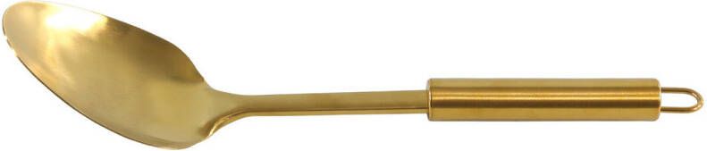 Merkloos Rvs Opscheplepels/sauslepels Goud 32 Cm Opscheplepels