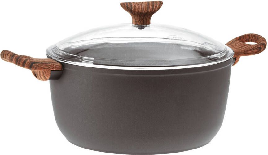 Sambonet Braadpan Rock &apos, N&apos, Rose Zwart ø 24 Cm/4.5 Liter