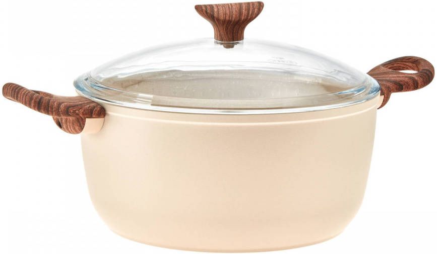 Sambonet Braadpan Rock &apos, N&apos, Rose Creme Ø 24 Cm/4.5 Liter