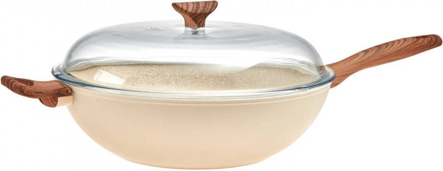 Sambonet Wokpan Rock &apos, N&apos, Rose Creme ø 32 Cm