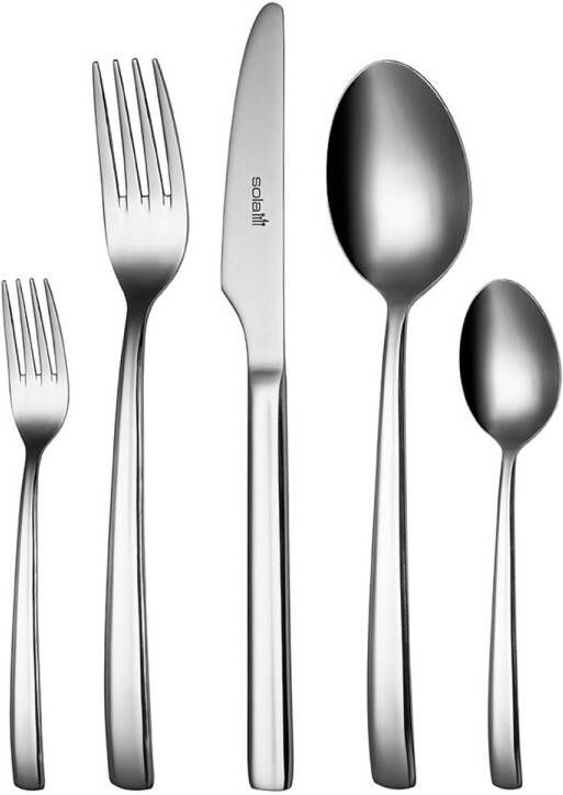 Sola Amstel Bestekset 8 Persoons 70 Delig Zilver Chroomstaal 18/10 Hoogwaardig Rvs