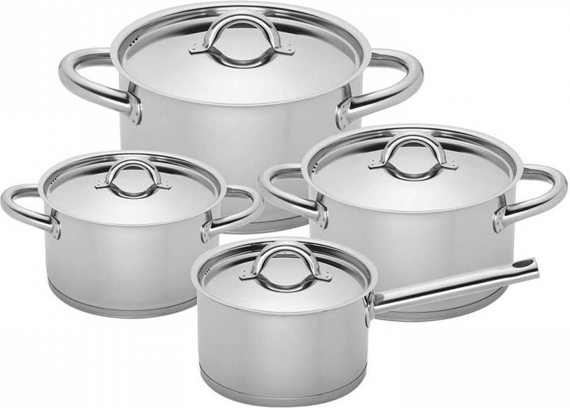 Sola Kookpannenset Sierra 4 delig Rvs Zilver