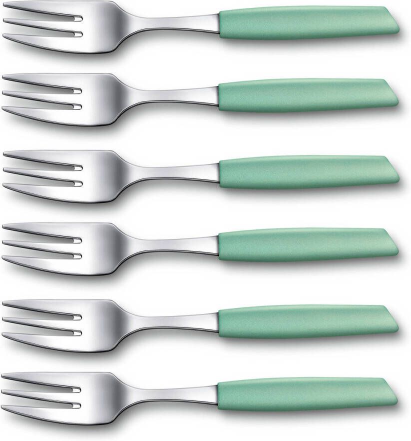 Victorinox Swiss Modern Taartvorken 6 delig Mint Groen