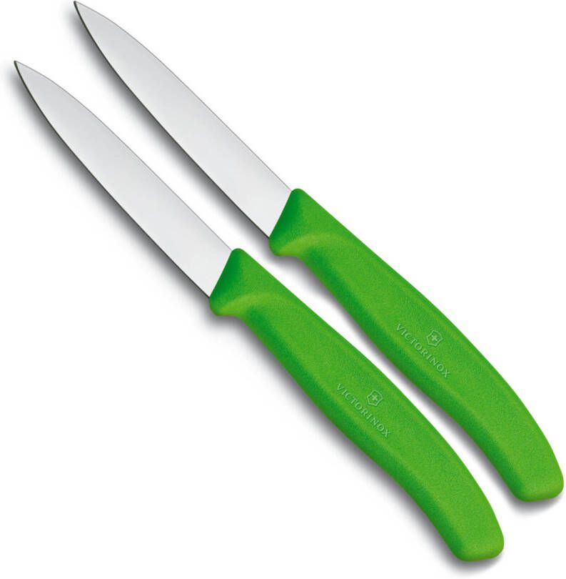Victorinox Groenteschilmesje Glad Groen 2 Stuks Op Kaart
