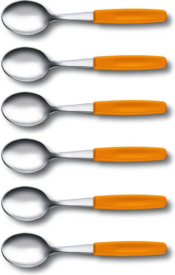 Victorinox Swissclassic Thee -/dessertlepel Set Van 6 Oranje