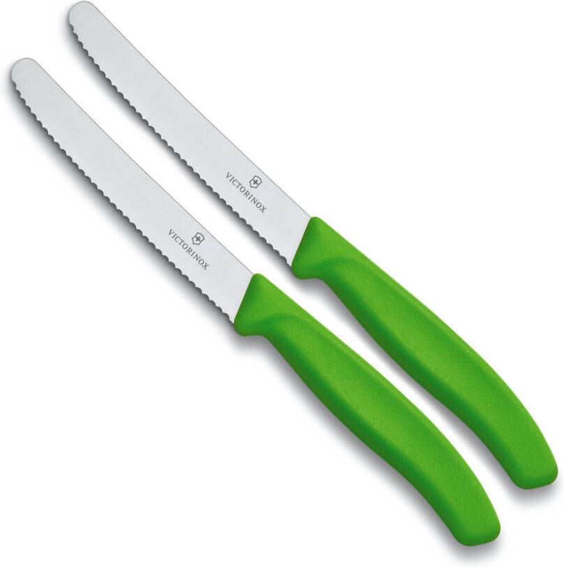 Victorinox Swissclassic Tomatenmes 11cm 2 delig Groen