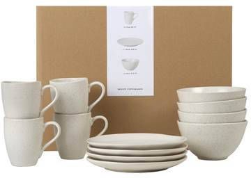 Broste Copenhagen Nordic Vanilla Ontbijt Serviesset 12 delig