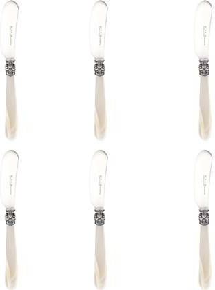 EME Botermes Mona Lisa 13.5 cm 18/10 Offwhite Zilver 6 stuk(s )