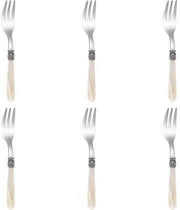 EME Gebaksvork Mona Lisa 15.1 cm 18/10 Offwhite Zilver 6 stuk(s )