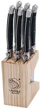 Laguiole Style de Vie Premium Line Steakmessen Zwart ABS