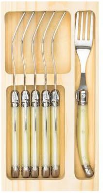 Laguiole Style de Vie Vorken Premium Line Parelmoer 6 Stuks