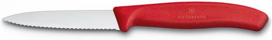 Victorinox Swissclassic Schilmes 8cm Gekarteld Lemmet Rood Handvat