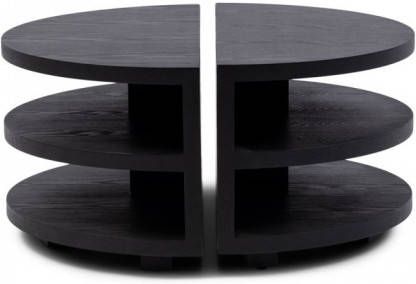 Rivièra Maison Salontafel 'Savanah' Essenhout, Set van 2 stuks