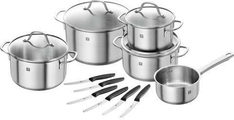 Zwilling Pannenset Flow/Twin Grip(set, 9 delig )