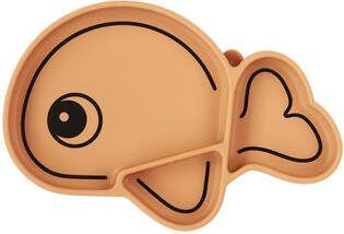 Done by Deer Baby Accessoires Silicone Stick and Stay plate Wally Bruin