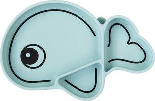 Done by Deer Baby Accessoires Silicone Stick and Stay plate Wally Blauw
