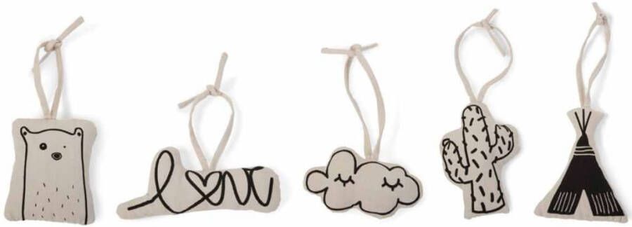 CHILDWOOD Kinderkamerdecoratieset canvas 5 delig GYMTOYS