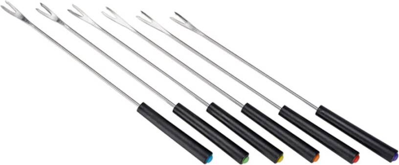 Huismerk Fonduespiesjes Met Kleurmarkering 6 Delig