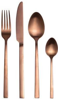 Trendhopper Bestekset Comida 16 delig koper
