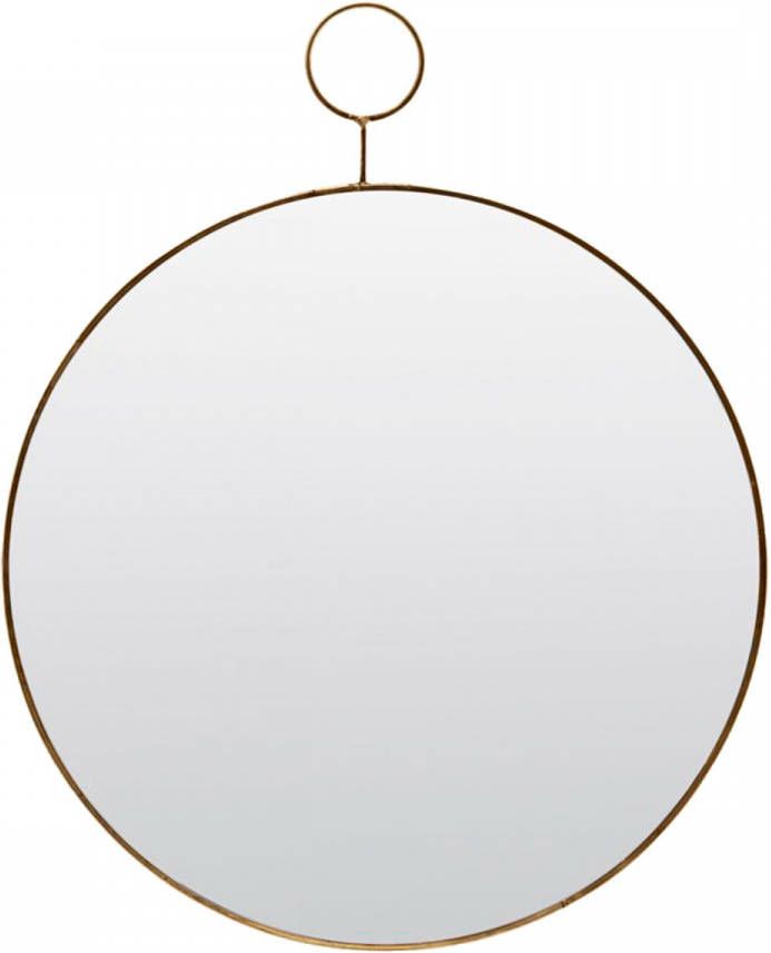 House Doctor PM0151 Wandspiegel The Loop ø38cm Metaal Goud