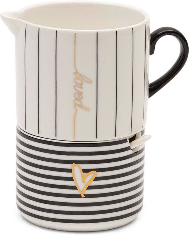 Riviera Maison melk en suiker set Dots & Stripes