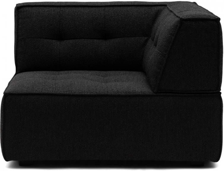 Rivièra Maison Modulaire Bank 'Brandon' Corner, Bouclé, kleur Black Swan