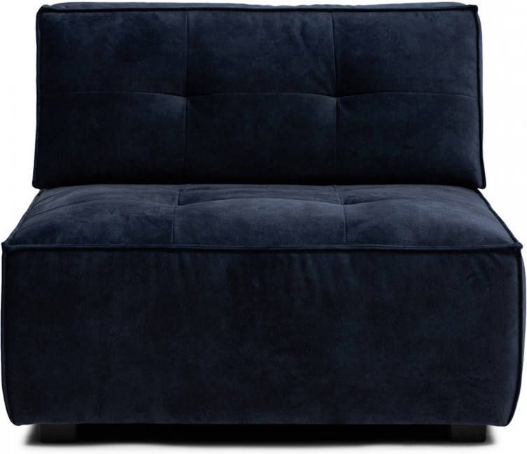 Rivièra Maison Modulaire Bank 'Brandon' Center 98cm, Velvet, kleur Estate Blue