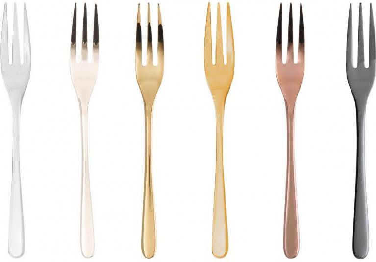 Sambonet gebaksvorkjes Taste mix & play set van 6