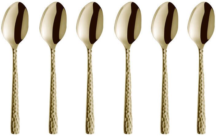 Xenos Amefa theelepels Felicity champagnekleurig 6 delig